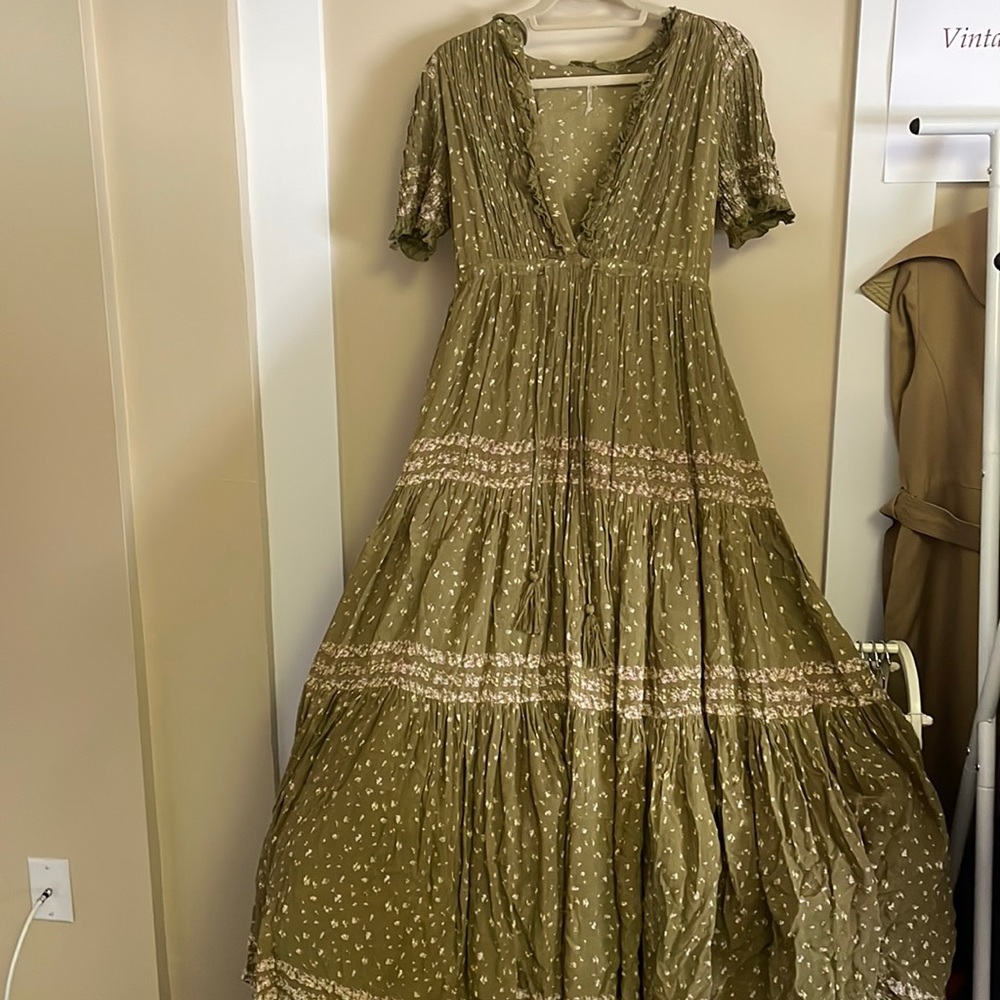 FREE PEOPLE Cottage Core Maxi Dress